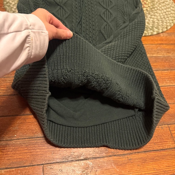 LL BEAN Double L® Mixed-Cable Sweater, Funnelneck  100% cotton yarns have a rema - Picture 7 of 7